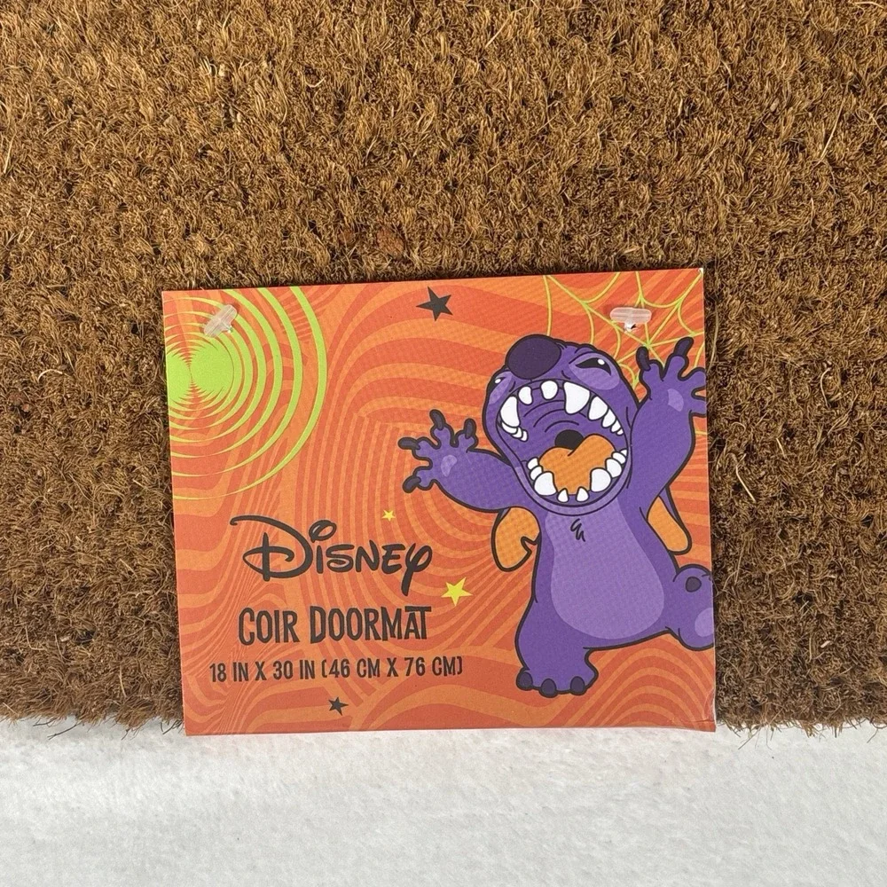 Disney Lilo & Stitch Trick Or Treat Mummy Halloween 18x30 Coir Doormat